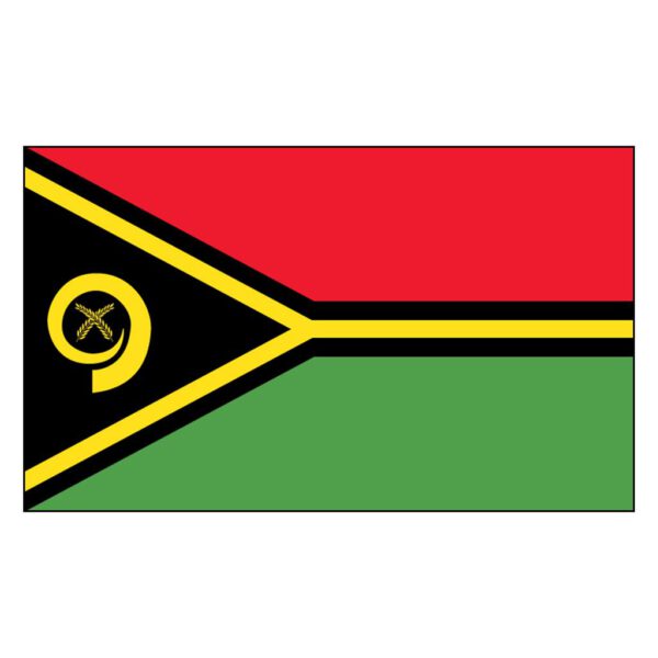 Vanuatu National Flag - Nylon 4X6'