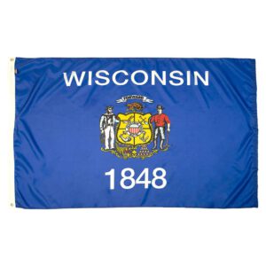 Wisconsin State Flag - Nylon 3x5’