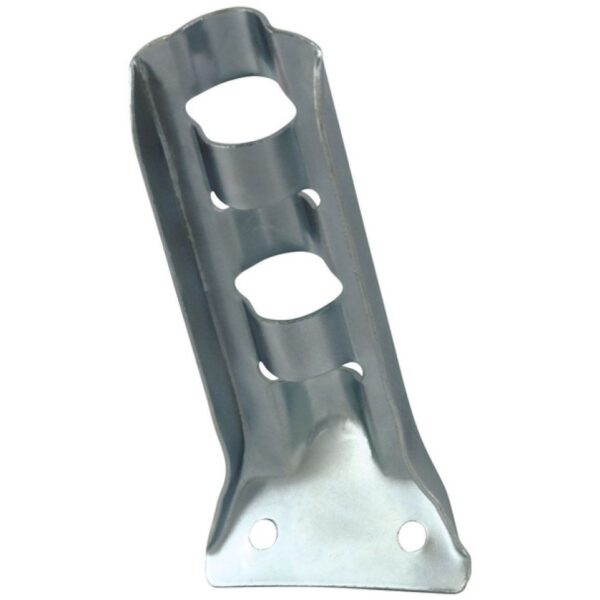 Stamped Steel Flag Pole Bracket - For 1/2" Pole Diameter - Silver