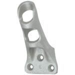 Aluminum Flag Pole Wall Bracket - For 1/2" Pole Diamter - Silver