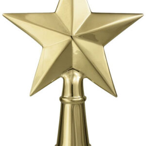 Texas Star Flag Pole Ornament - 6 3/4" - Gold Finish