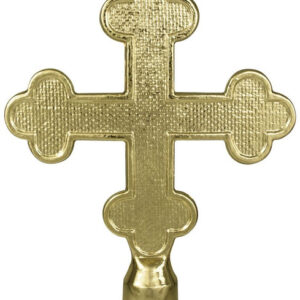 Botonne Cross Flag Pole Ornament - 6 3/4" - Gold Finish