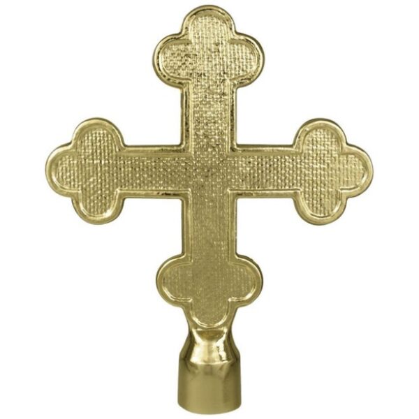 Botonne Cross Flag Pole Ornament - 6 3/4" - Gold Finish