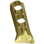 Stamped Steel Flag Pole Bracket - For 3/4" Pole Diameter - Gold