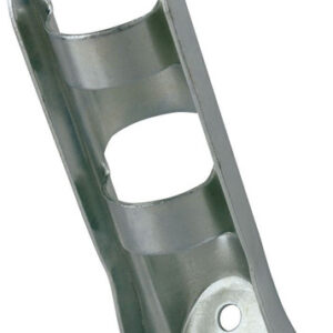 Stamped Steel Flag Pole Bracket - For 1 1/4" Pole Diameter - Silver