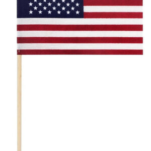 4" x 6" American Stick Flag - Cotton No Fray U.S. Stick Flag