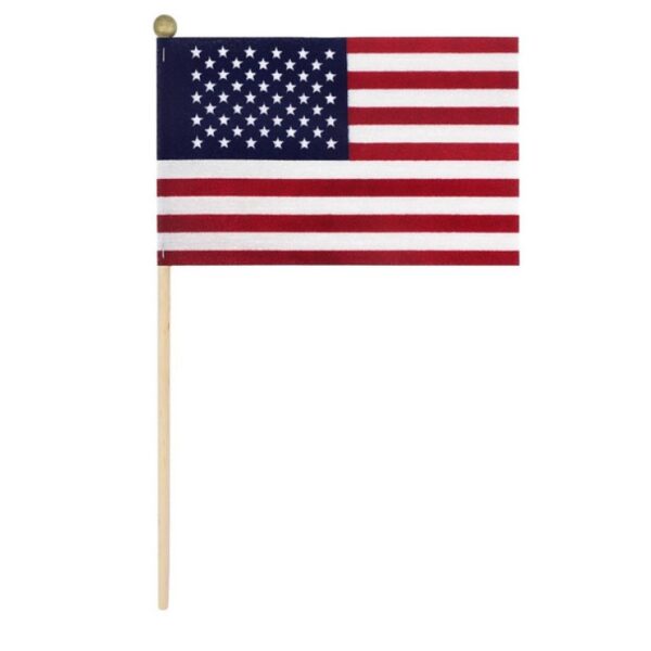 4" x 6" American Stick Flag - Cotton No Fray U.S. Stick Flag