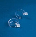 Flag Ring - 1 3/8" - Clear Plastic
