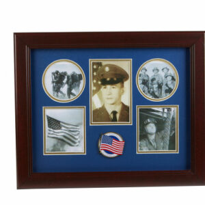 American Flag Medallion 5 Picture Collage Frame