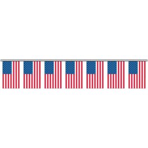 American Flag Streamers - 100' - Plastic