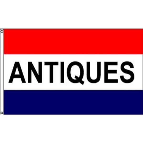 Antiques Message Flag - 3' x 5' - Nylon