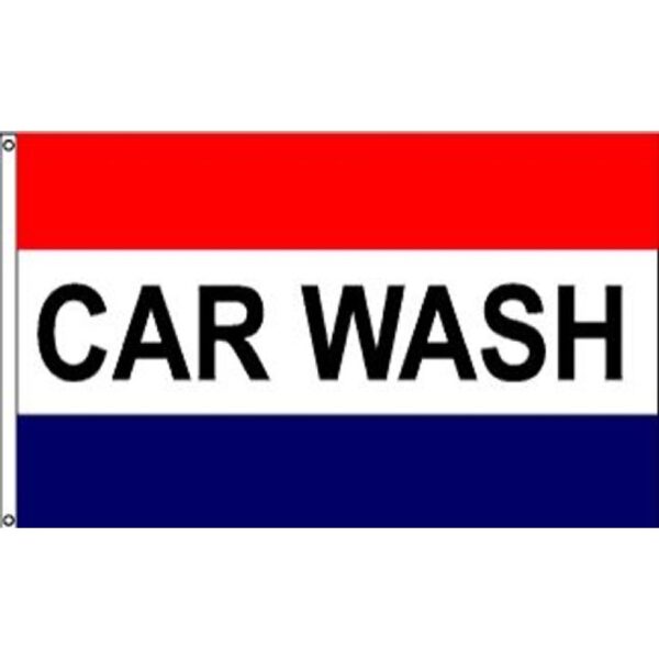 Car Wash Message Flag - 3' x 5' - Nylon