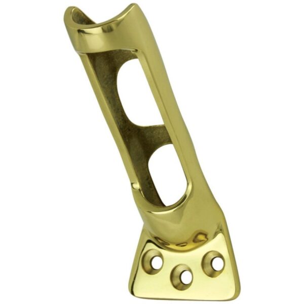 Cast Brass Flag Pole Wall Bracket - For 1" Pole Diamter