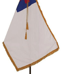 Christian 4' x 6' Indoor Display and Parade Oak Flag Set