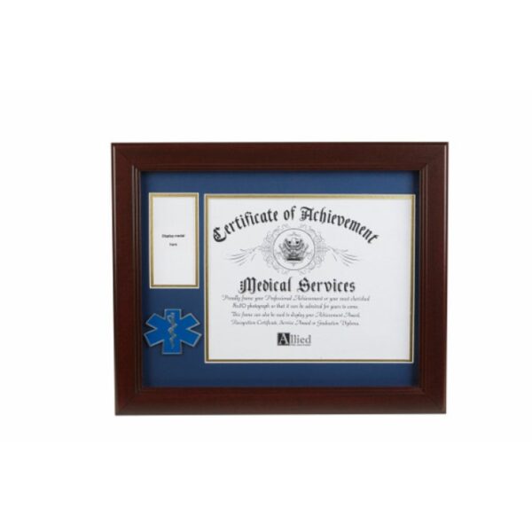 EMS Medallion 8-Inch by 10-Inch Certificate and Medal Frame