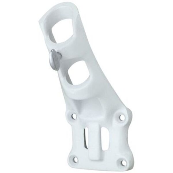 EWC Aluminum Bracket, White - For Poles 1-Inch in Diameter