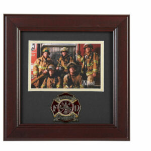 Firefighter Medallion 4-Inch by 6-Inch Landscape Picture Frame