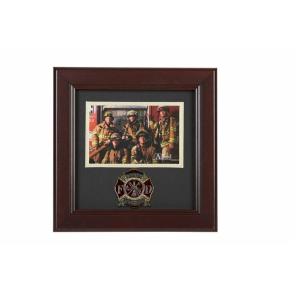 Firefighter Medallion 4-Inch by 6-Inch Landscape Picture Frame