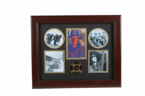 Firefighter Medallion 5 Picture Collage Frame
