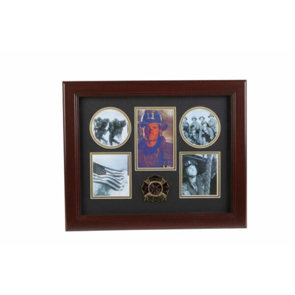 Firefighter Medallion 5 Picture Collage Frame