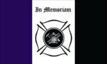 Fireman Mourning Flag - 3' x 5' - Nylon