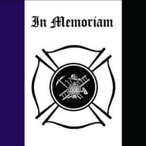 Fireman Mourning Flag - 3' x 5' - Nylon