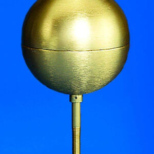 Flush Seam Aluminum Gold Ball - 6" Diameter