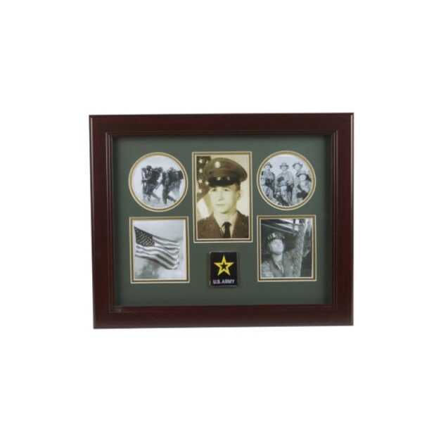 Go Army Medallion 5 Picture Collage Frame