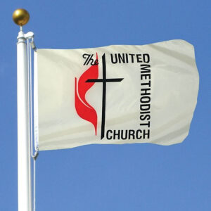 United Methodist Flag w/ Grommets - 4' x 6' - Nylon