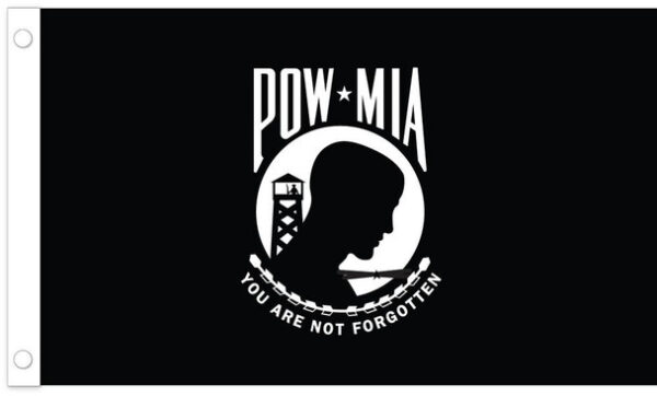 U.S. POW/MIA Double-Sided Flag w/ Hem & Fringe