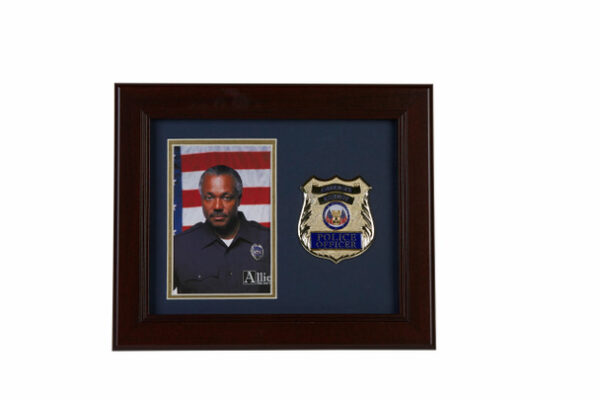 Police Department Medallion 4-Inch by 6-Inch Portrait Picture Frame