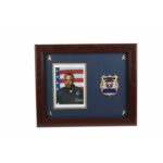 Police Department Medallion 5-Inch by 7-Inch Picture Frame with Stars