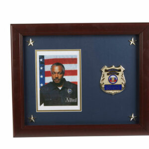 Police Department Medallion 5-Inch by 7-Inch Picture Frame with Stars