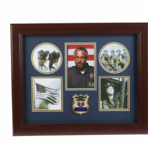 Police Department Medallion 5 Picture Collage Frame