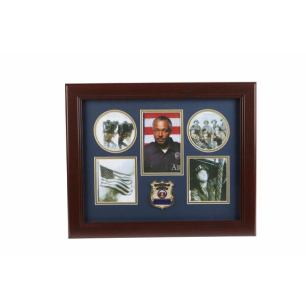 Police Department Medallion 5 Picture Collage Frame