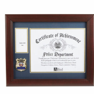 Police Department Medallion 8-Inch by 10-Inch Certificate and Medal Frame