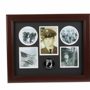 POW MIA Medallion 5 Picture Collage Frame