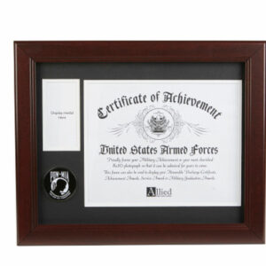 POW MIA Medallion 8-Inch by 10-Inch Certificate and Medal Frame