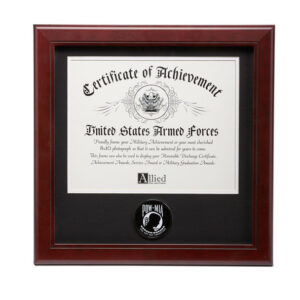 POW MIA Medallion 8-Inch by 10-Inch Certificate Frame