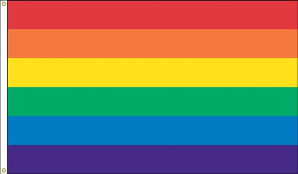 Rainbow Flag - 16" x 24" - Nylon