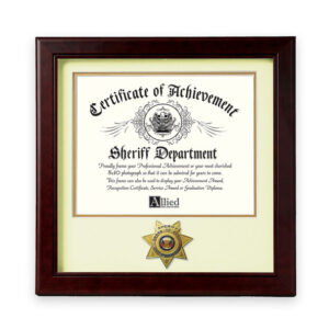 Sheriff Medallion 8-Inch by 10-Inch Certificate Frame