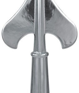 Army Spear Flag Pole Ornament w/ Spindle - 8" - Silver Finish
