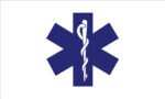 Star of Life Flag - 3' x 5' - Nylon