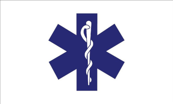 Star of Life Flag - 3' x 5' - Nylon