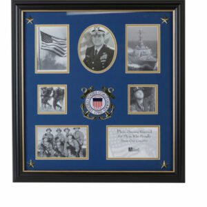 U.S. Coast Guard Medallion 7 Picture Collage Frame with Stars