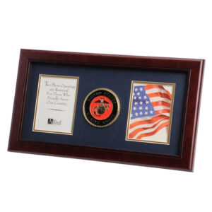 U.S. Marine Corps Medallion 4-Inch by 6-Inch Double Picture Frame