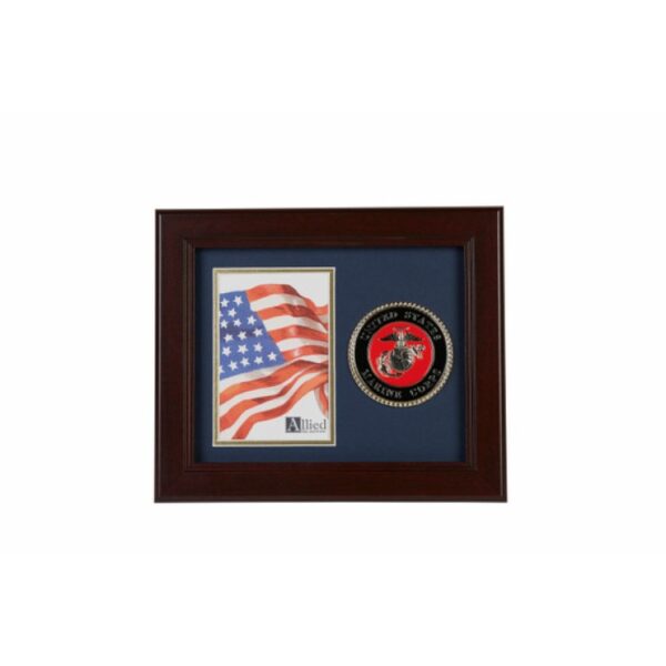 U.S. Marine Corps Medallion 4-Inch by 6-Inch Portrait Picture Frame