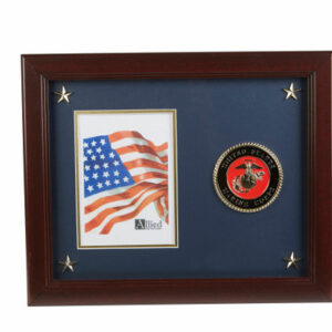 U.S. Marine Corps Medallion 5-Inch by 7-Inch Picture Frame with Stars
