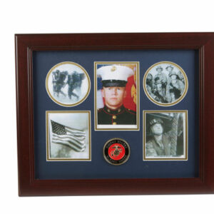 U.S. Marine Corps Medallion 5 Picture Collage Frame