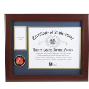 U.S. Marine Corps Medallion 8-Inch by 10-Inch Certificate and Medal Frame